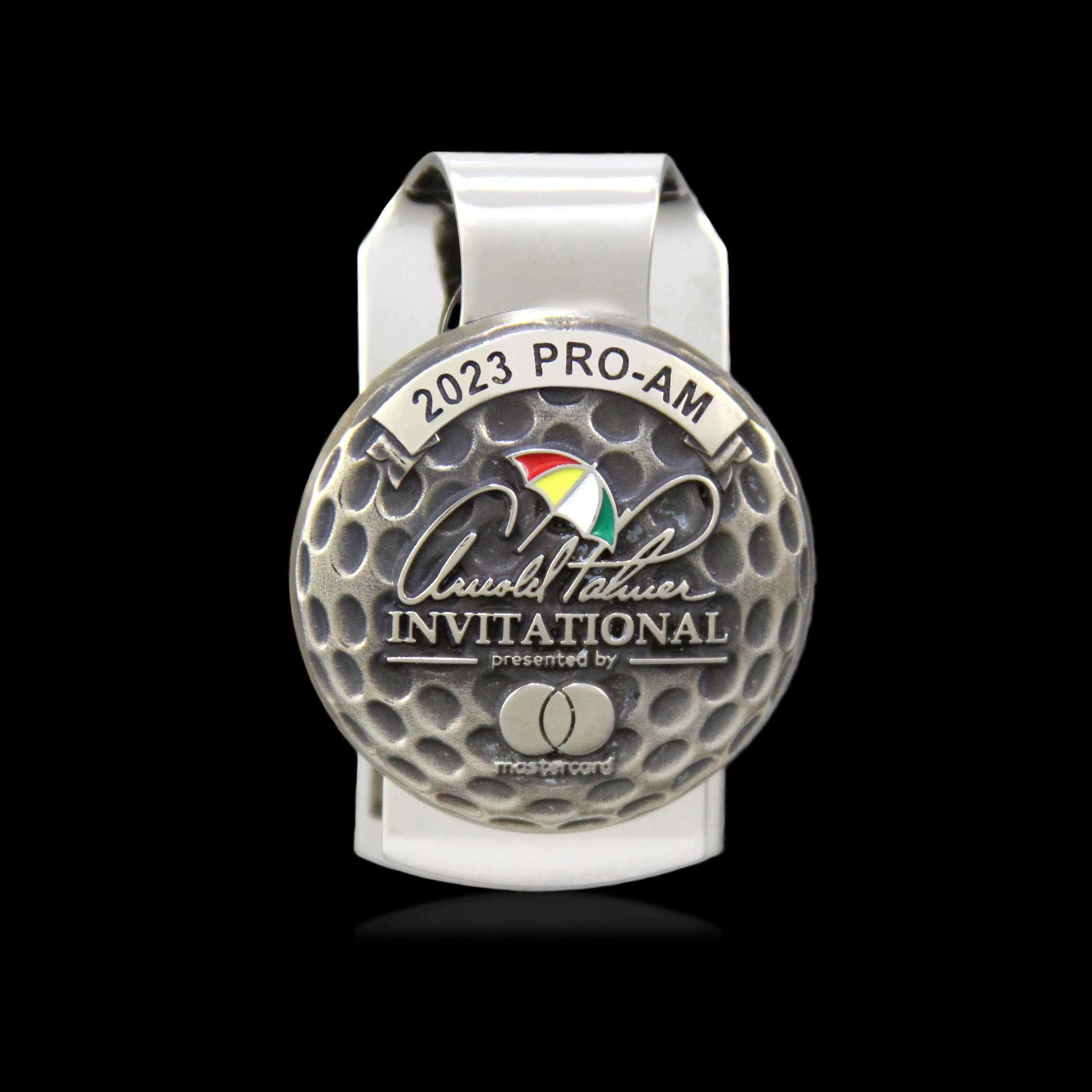 Arnold Palmer Invitational ProAm player badge money clips by Malcolm